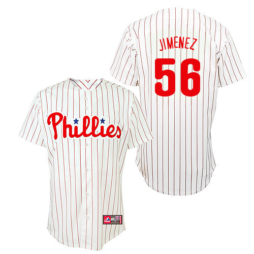 Cesar Jimenez #56 Youth Baseball Jersey-Philadelphia Phillies Authentic Home White Cool Base MLB Jersey
